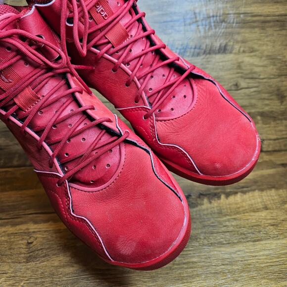 adidas Crestwood Mid-top Triple Red Sneaker sz 5.5 youth - Picture 5 of 10